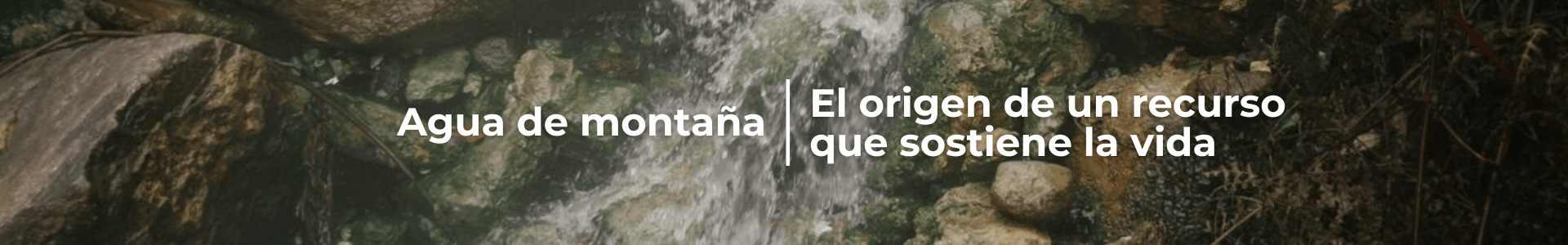 agua de montaña